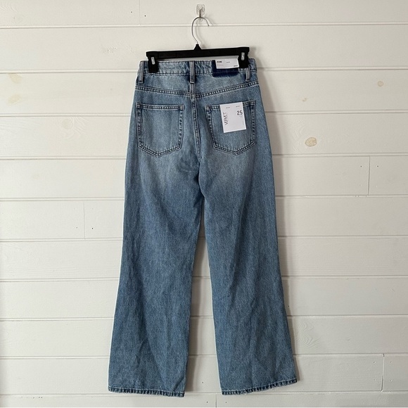NWT Vervet Jodie 90s Vintage Style Distressed High Rise Wide Leg Dad Jeans Sz 25 - Picture 10 of 12